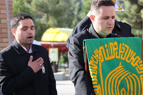 تصاویر/ حضور کاروان زیر سایه خورشید در مزار شهدای ارومیه