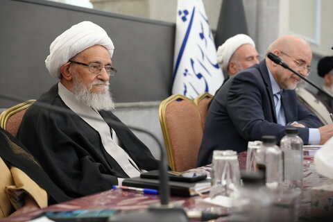 دیدار برخی از علمای تهران با رئیس مجلس شورای اسلامی