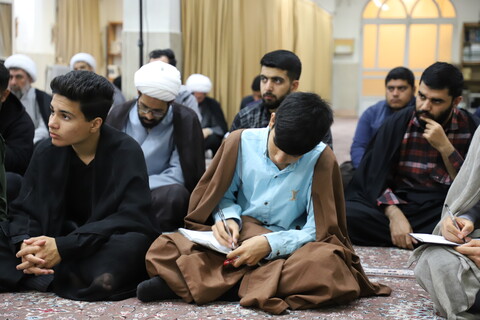 تصاویر/جلسه اخلاق نماینده ولی فقیه در حوزه علمیه امام باقر ( ع)کامیاران