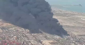 فیلم | رژه کامیون‌داران قزوینی در وداع با همکاران فقید حادثه انفجار بندرعباس