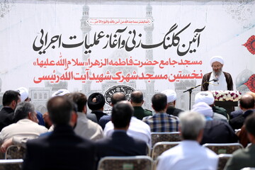 تصاویر/ آیین کلنگ زنی مسجد جامع حضرت زهرا (س)