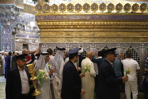 Imágenes / Ceremonia de lectura de sermones en el santuario de Hazrat Fatima Masuma (P) con la presencia de recitadores religiosos de Ahlul Bait (P)