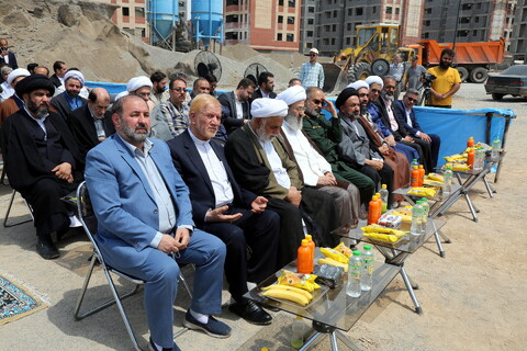 تصاویر/ آیین کلنگ زنی مسجد جامع حضرت زهرا (س)