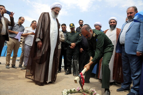 تصاویر/ آیین کلنگ زنی مسجد جامع حضرت زهرا (س)