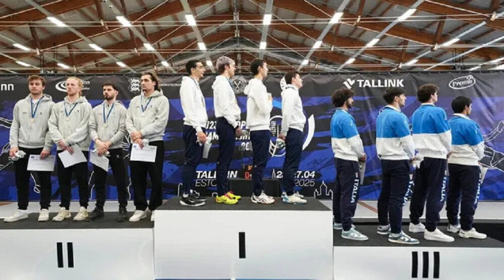 Swiss fencers turn backs on Israeli regime anthem in protest over Gaza genocide