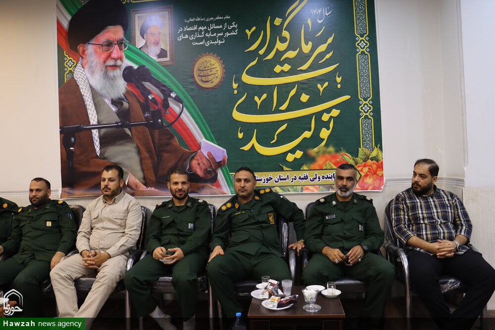 دیدار فرماندهان و مسئولان عقیدتی سیاسی نواحی مقاومت بسیج اهواز و کارون با نماینده ولی فقیه در خوزستان