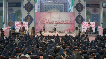 تصاویر/ اجتماع ۳۰۰۰ نفری معصومه‌ها در کرج به مناسبت میلاد حضرت معصومه (س)