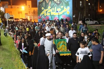 تصاویر/ خادمان امام رضا(ع) در جمع بوشهری‌ها