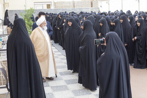 حضور آیت الله ناصری در دبیرستان شهید مطهری به مناسبت روز دختر