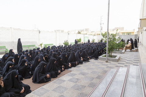 حضور آیت الله ناصری در دبیرستان شهید مطهری به مناسبت روز دختر