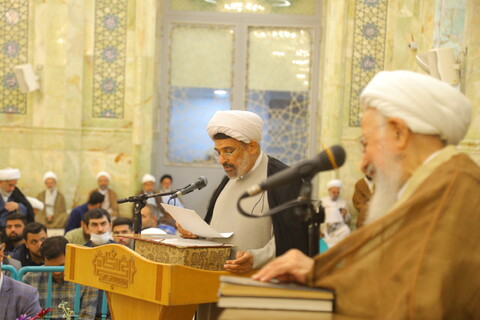 تصاویر / مراسم روز معلم و تقدیر از استاد آیت الله العظمی جوادی آملی