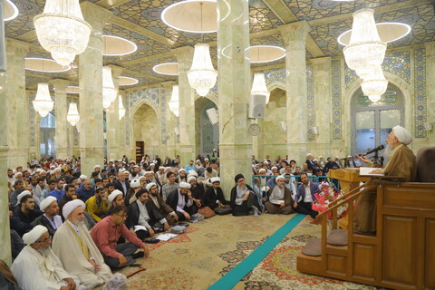 تصاویر / مراسم روز معلم و تقدیر از استاد آیت الله العظمی جوادی آملی