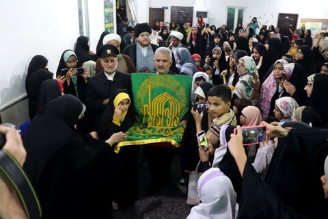 تصاویر/ جشن میلاد حضرت معصومه(س) با حضور خادمان امام رضا(ع) در برازجان