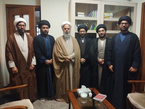 مدرسہ علمیہ الولایہ کے منتظمین کی علامہ احمد عابدی سے ملاقات