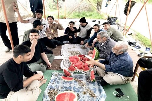 اردوی نشاط و معنویت طلاب مدرسه علمیه کنگاور در تویسرکان+تصاویر