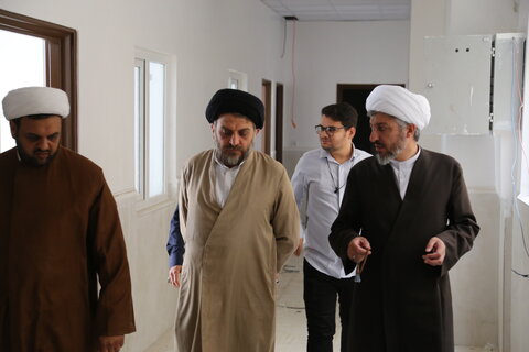 تصاویر/معاون منابع انسانی حوزه‌های علمیه کشور از پروژه‌های عمرانی حوزه علمیه خوزستان بازدید کرد