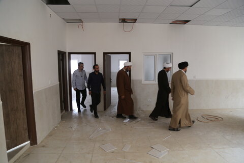 تصاویر/معاون منابع انسانی حوزه‌های علمیه کشور از پروژه‌های عمرانی حوزه علمیه خوزستان بازدید کرد