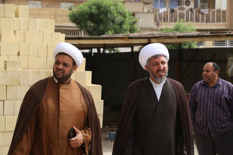 تصاویر/معاون منابع انسانی حوزه‌های علمیه کشور از پروژه‌های عمرانی مدرسه علمیه الغدیر اهواز بازدید کرد