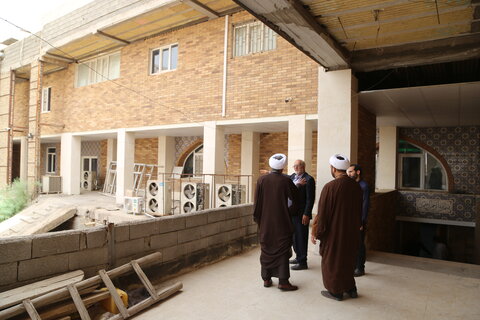 تصاویر/معاون منابع انسانی حوزه‌های علمیه کشور از پروژه‌های عمرانی مدرسه علمیه الغدیر اهواز بازدید کرد