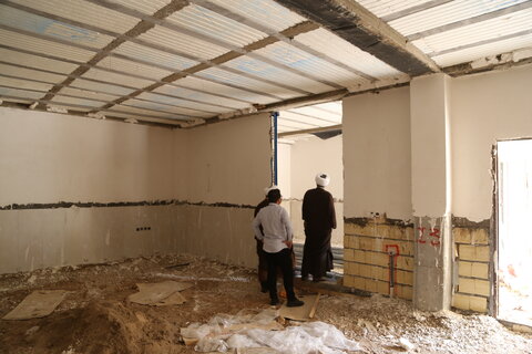 تصاویر/معاون منابع انسانی حوزه‌های علمیه کشور از پروژه‌های عمرانی مدرسه علمیه امام حسن مجتبی (علیه السلام) اهواز بازدید کرد