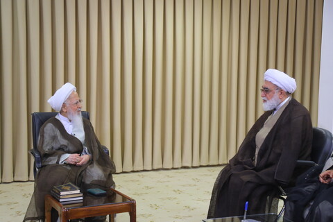 تصاویر / دیدار تولیت آستان قدس رضوی با آیت الله العظمی جوادی آملی