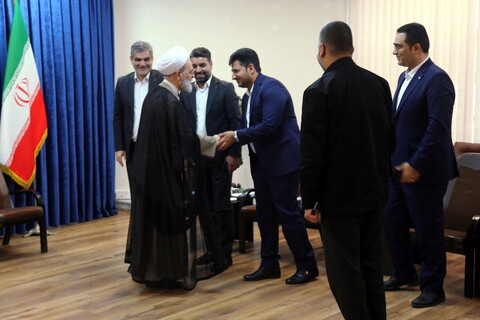 تصاویر/ دیدار مدیرعامل بانک مهر با آیت الله اعرافی