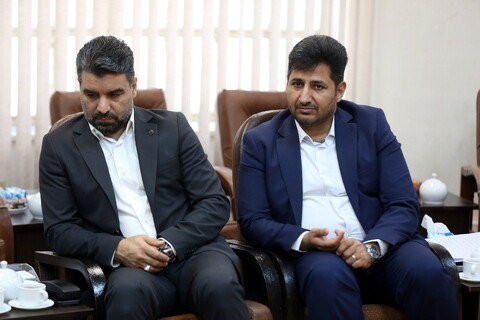 تصاویر/ دیدار مدیرعامل بانک مهر با آیت الله اعرافی