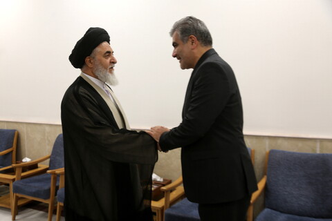 تصاویر/ دیدار مدیرعامل بانک قرض الحسنه مهر ایران با تولیت مسجد مقدس جمکران