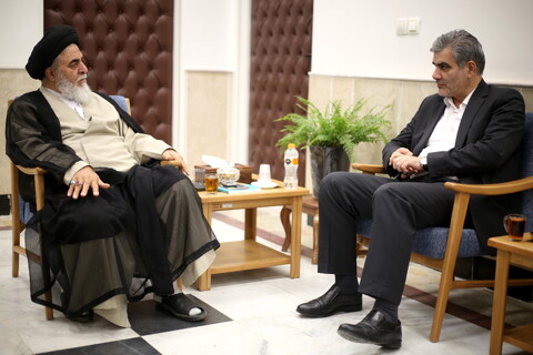 تصاویر/ دیدار مدیرعامل بانک قرض الحسنه مهر ایران با تولیت مسجد مقدس جمکران