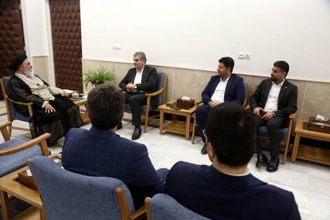 تصاویر/ دیدار مدیرعامل بانک قرض الحسنه مهر ایران با تولیت مسجد مقدس جمکران