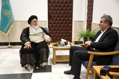 تصاویر/ دیدار مدیرعامل بانک قرض الحسنه مهر ایران با تولیت مسجد مقدس جمکران