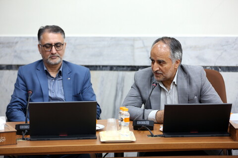 تصاویر/ دیدار مدیرعامل بانک قرض الحسنه مهر ایران با مسئول دبیرخانه شورای عالی حوزه‌های علمیه