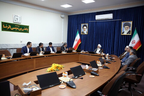 تصاویر/ دیدار مدیرعامل بانک قرض الحسنه مهر ایران با مسئول دبیرخانه شورای عالی حوزه‌های علمیه