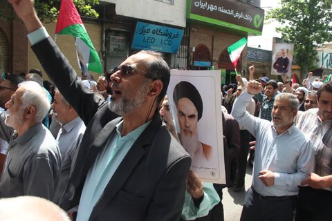 تصاویر/ برگزاری راهپیمایی جمعه‌های خشم در محکومیت جنایات رژیم صهیونیستی در قزوین