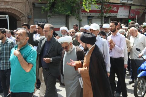 تصاویر/ برگزاری راهپیمایی جمعه‌های خشم در محکومیت جنایات رژیم صهیونیستی در قزوین