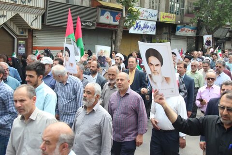 تصاویر/ برگزاری راهپیمایی جمعه‌های خشم در محکومیت جنایات رژیم صهیونیستی در قزوین