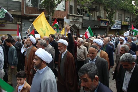 تصاویر/ برگزاری راهپیمایی جمعه‌های خشم در محکومیت جنایات رژیم صهیونیستی در قزوین