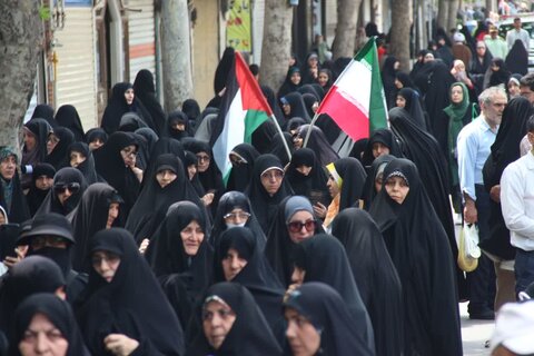 تصاویر/ برگزاری راهپیمایی جمعه‌های خشم در محکومیت جنایات رژیم صهیونیستی در قزوین