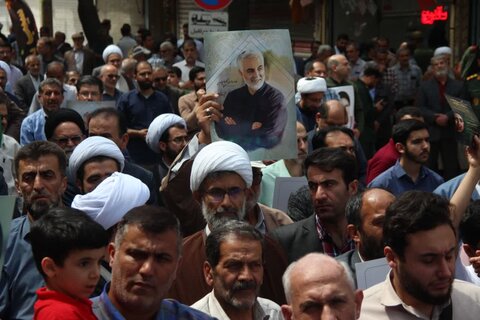 تصاویر/ برگزاری راهپیمایی جمعه‌های خشم در محکومیت جنایات رژیم صهیونیستی در قزوین