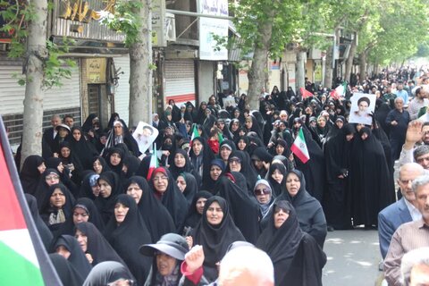 تصاویر/ برگزاری راهپیمایی جمعه‌های خشم در محکومیت جنایات رژیم صهیونیستی در قزوین