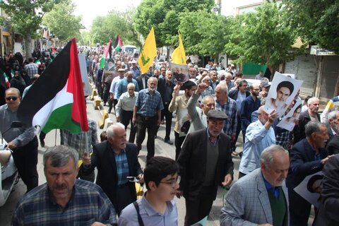 تصاویر/ برگزاری راهپیمایی جمعه‌های خشم در محکومیت جنایات رژیم صهیونیستی در قزوین