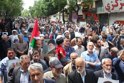 تصاویر/ برگزاری راهپیمایی جمعه‌های خشم در محکومیت جنایات رژیم صهیونیستی در قزوین