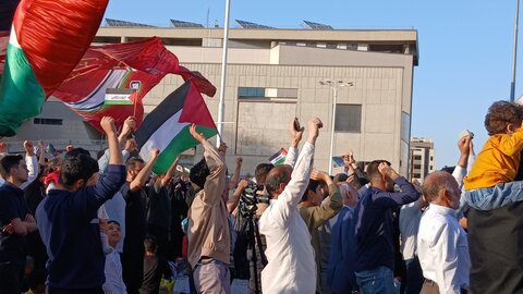 تصاویر اجتماع 《فریادفسطین》 در حمایت از حقوق مردم غزه در مشهد