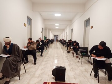تصاویر/ آزمون شناسایی دوره دوازدهم استعداد برتر حوزه‌های علمیه در آذربایجان شرقی