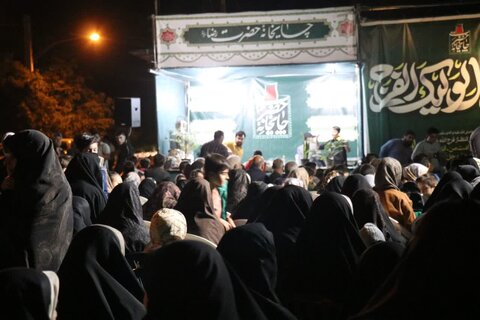 تصاویر/ برپایی چایخانه رضوی در برزک کاشان