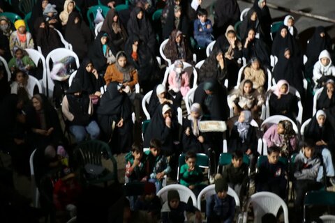 تصاویر/ برپایی چایخانه رضوی در برزک کاشان