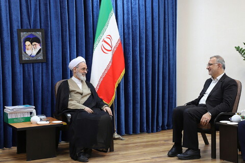 تصاویر/ دیدار شهردار تهران با آیت الله اعرافی