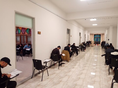 تصاویر/ آزمون شناسایی دوره دوازدهم استعداد برتر حوزه‌های علمیه در آذربایجان شرقی