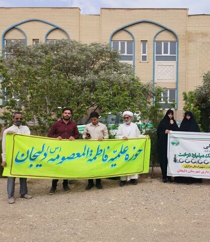 تصاویر/پویش کاشت درخت به مناسبت دهه کرامت در دلیجان