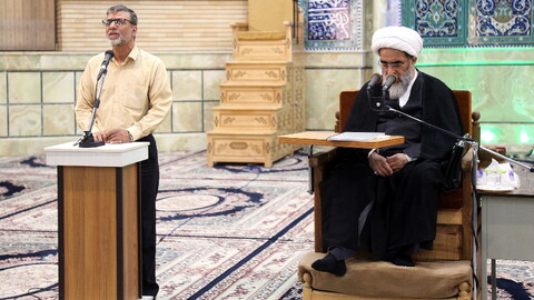 تصاویر / تجلیل شاگردان از استاد حوزه